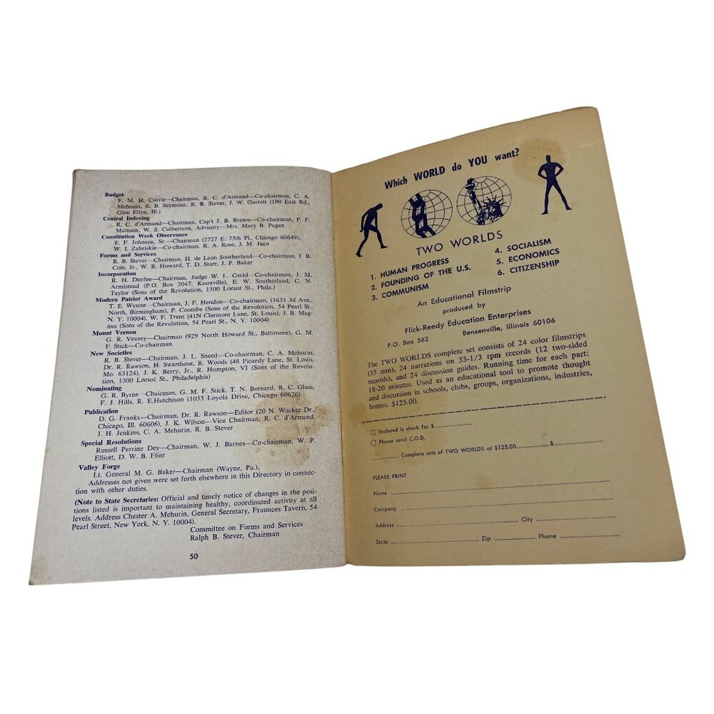 1966 Heritage Trustees Sons of the Revolution Booklet Tennessee Provenance - Picture 8 of 8